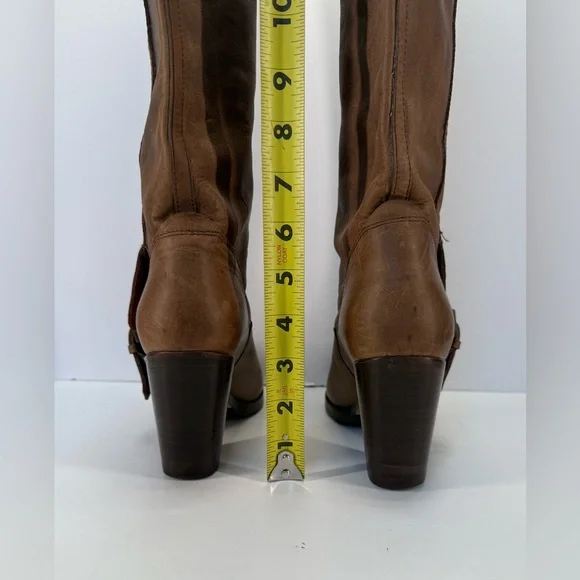 Ariat Gold Coast crushed stone Brown Leather casual country Heeled Boots 8 B - Picture 9 of 16